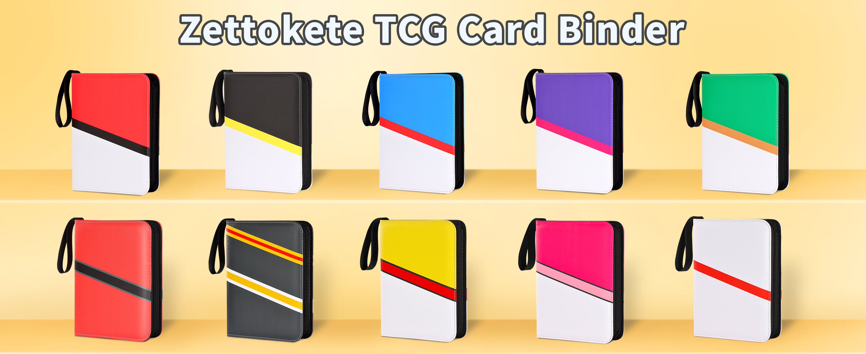 Amazon.com: Zettokete Trading Card Binder 9 Pocket with Zipper